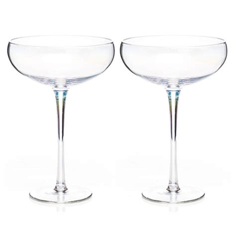 Unicorn Lustre Set Of 2 Martini Glasses Allens