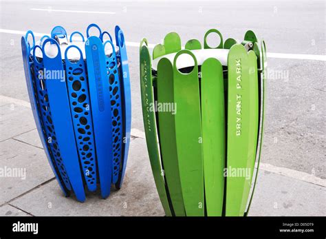 Creative trash cans, New York City, USA Stock Photo - Alamy