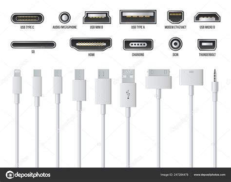 Creative Vector Illustration Of Usb Computer Universal Connectors Icon