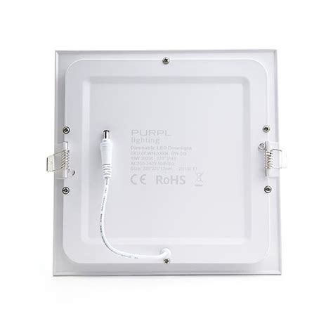 Downlight Led Empotrable Cuadrado Blanc W Mm K Ip