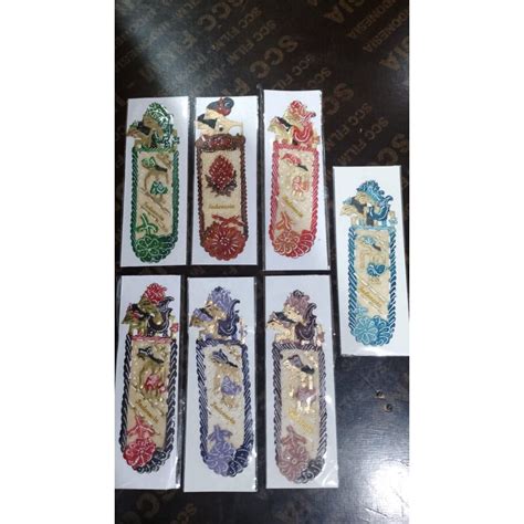 Jual Pembatas Buku Wayang Halus Karakter Souvernir Pembatas Buku