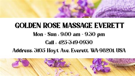 Golden Rose Massage And Spa Cheap Massages In Everett Youtube