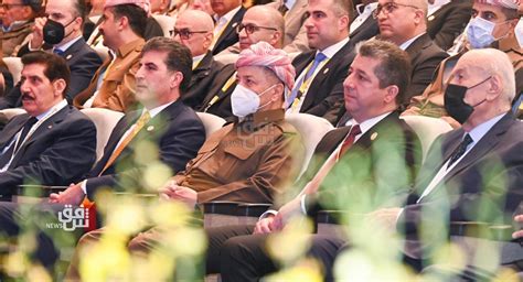 KDP reelects Masoud Barzani as president.. Nechirvan, Masoud Barzani as ...