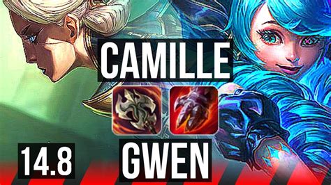 CAMILLE Vs GWEN TOP Rank 1 Camille Rank 5 10 1 2 66 Winrate