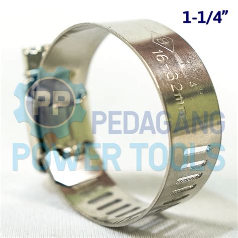 Bison Satuan Klem Selang Inch Stainless Steel Hose Clamp Cincin