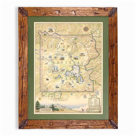 Yellowstone National Park Map - Xplorer Maps - 18"x24"