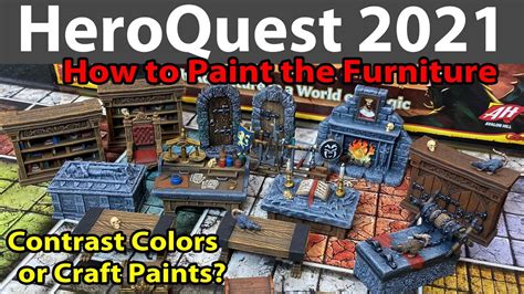 Heroquest How To Paint The Furniture Youtube