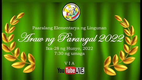 Lingunan Elementary School Araw Ng Parangal 2022 Youtube