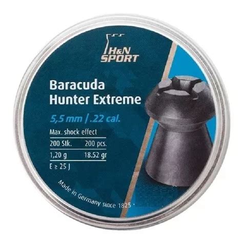 Chumbo H n Baracuda Hunter Extreme 5 5 Mm 200 Unidades Frete grátis