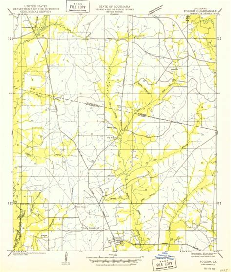 Folsom, LA (1950, 31680-Scale) Map by United States Geological Survey ...