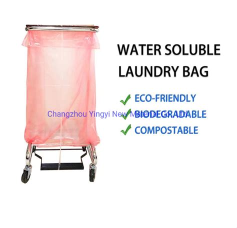 Hospital Infection Control Pva Pvoh Hot And Cold Water Dissolvable Laundry Bag China Dissolvable