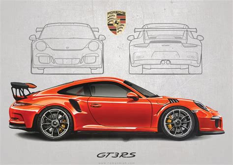 Image of Porsche 911 GT3 RS Poster Print