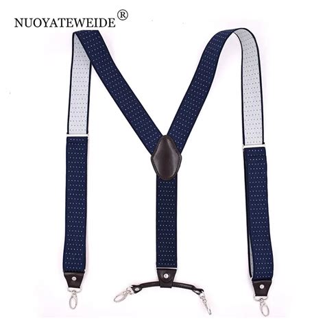 Suspensores 4 Clip Mens Suspenders Men Braces Supports Tirantes For