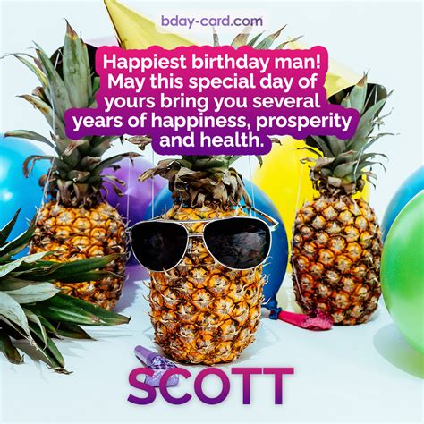 Birthday Images For Scott 💐 — Free Happy Bday Pictures And Photos