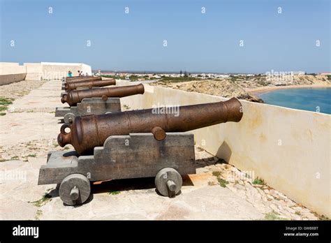 Cannon At Sagres Fortress Fortaleza Sagres Sagres Algarve