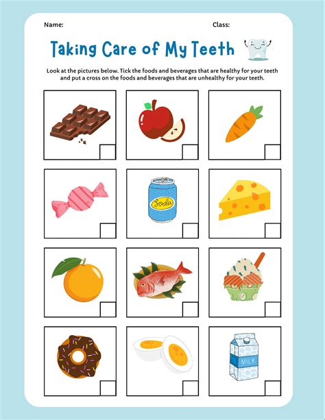 Taking Care Of My Teeth Worksheet Etsy