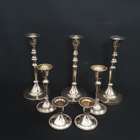 Silver Plated Candlesticks 7 Silverplate Catawiki