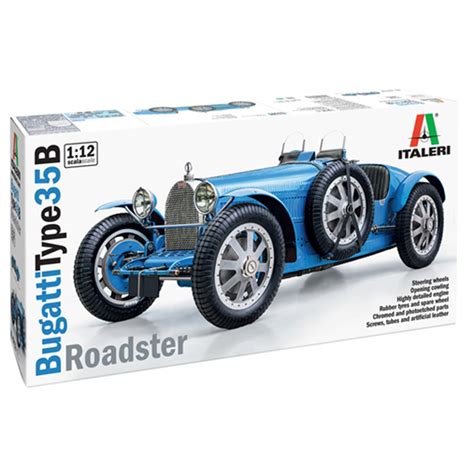 Italeri 4713 Bugatti Type 35B Roadster 1 12 Scale Kit Jacksons Models