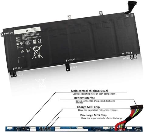 Used 61Wh T0TRM Battery For Dell Precision M3800 Series Dell XPS 15