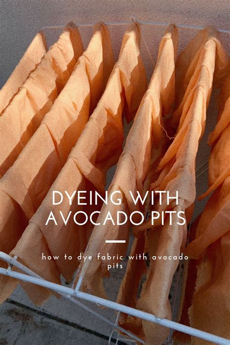 How To Dye Fabric With Avocado Pits