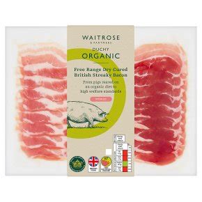 Duchy 8 Organic Smoked Dry Cured Streaky Back Bacon Rashers Waitrose