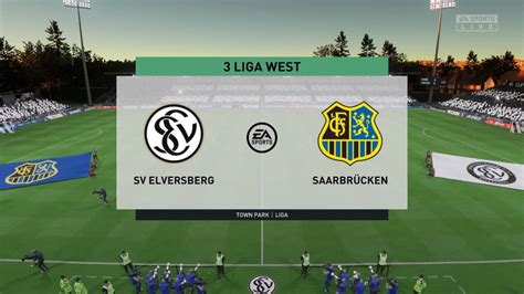 Fifa Liga West Sv Elversberg Vs Fc Saarbr Cken Youtube