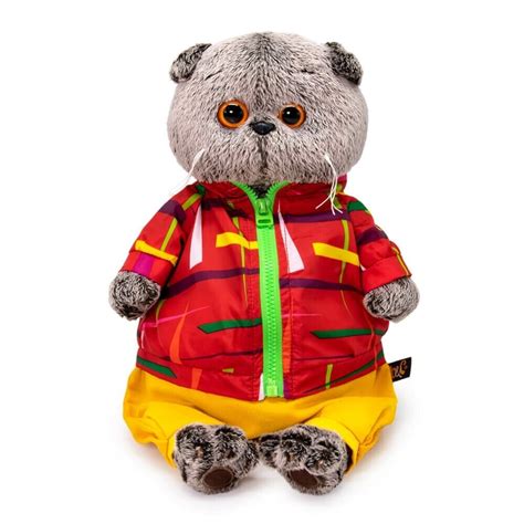 Мягкая Игрушка Кот Басик В Ветровке, Basik&co, 30 См - Stuffed & Plush ...