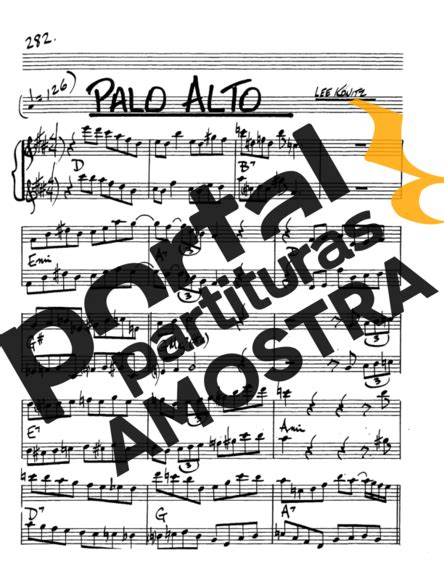 Palo Alto The Real Book Of Jazz Partitura Para Saxofone Alto Eb