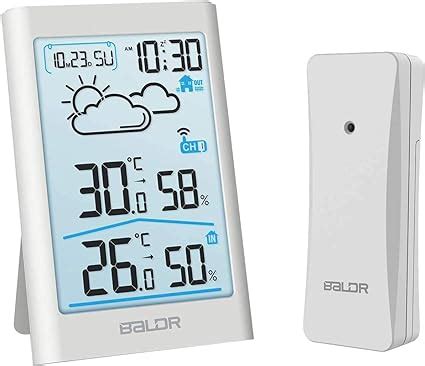 BALDR Estación meteorológica inalámbrica con sensor exterior