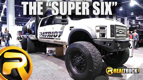 Six Door Ford F 550 Custom Truck Diesel Flatbed With Heavy D And Diesel Sellerz Super 6 Sema