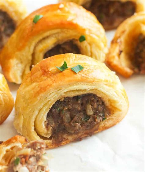 Lets Prepare Large Homemade Sausage Rolls How To Make Sausage Rolls A