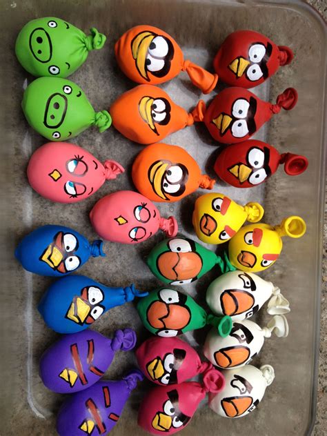 Diy Balloon Angry Birds Angry Birds Party Bird Birthday Parties