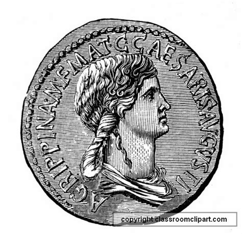 Ancient Coins Clipart- ancient_rome_coin_114L - Classroom Clipart