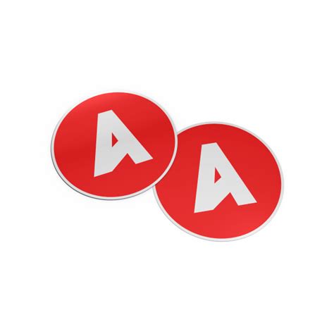 Accent A Sticker Red Accent Opaque Sample Store