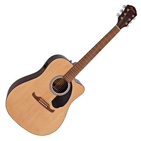 Fender Fa Ce Dreadnought Electro Acoustic Wn Natural Na Gear Music