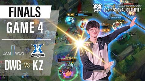 DWG Vs KZ 2019 LoL Worlds LCK Regional Qualifier Game4 H L YouTube