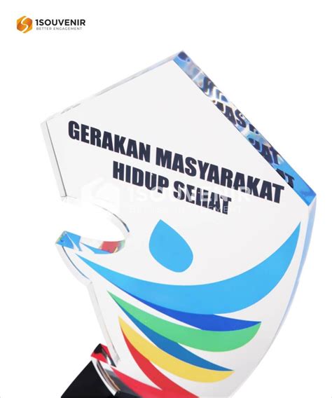 Plakat Akrilik Gerakan Masyarakat Hidup Sehat