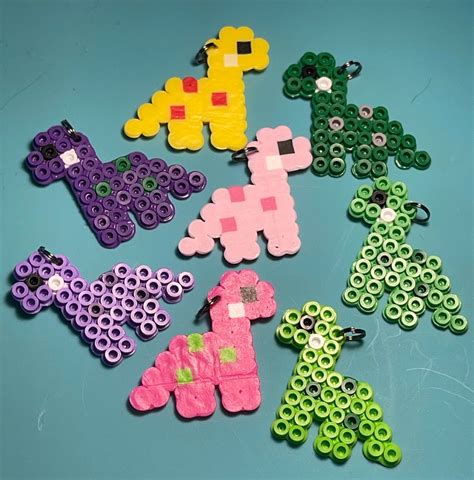 Perler Beads Dinosaur Inneskierrin