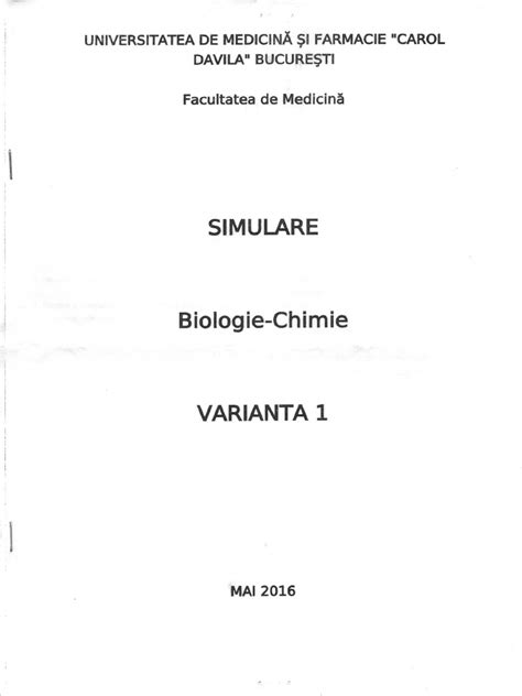 Pdf Simulare Admitere Medicin Pdf Dokumen Tips