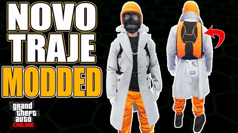 Gta Online Novo Traje Modded Paraquedas Laranja Raro Sem Hack