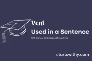 vent   sentence examples  ways   vent