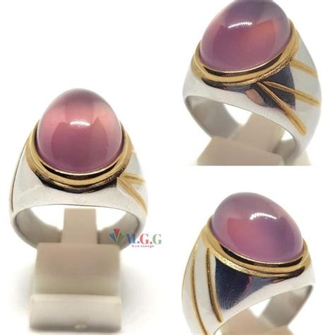 Jual Cincin Batu Akik Lavender Batu Raja Original Shopee Indonesia