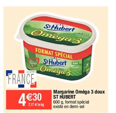 Promo Margarine Omega Doux St Hubert Chez Migros