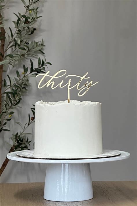 Thirty Cake Topper 30th Cake Topper Acrylic Cake Topper Birthday