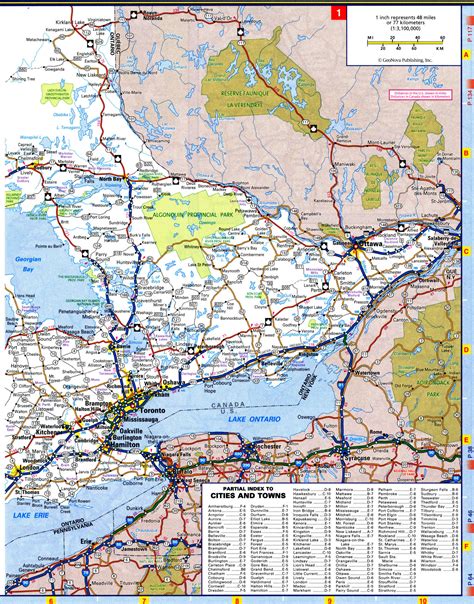 Ontario Highways Mapfree Printable Road Map Of Ontario Canada