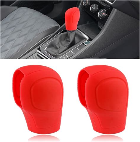 Ofband 2pcs Silicone Car Gear Shift Coveranti Slip Shift Knob Cover Effectively