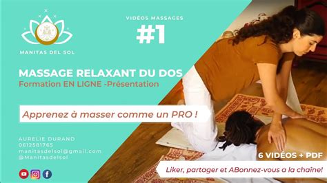 Formation En Ligne Massage Relaxant Du Dos Youtube