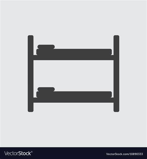 Bunk Bed Icon Royalty Free Vector Image Vectorstock