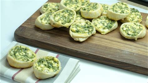 Puff Pastry Spinach Cheese Bites Youtube