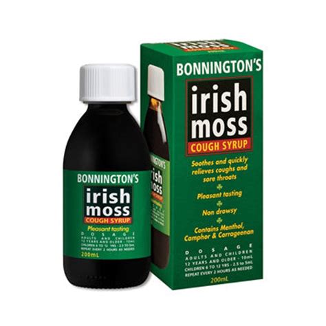 Bonnington's Irish Moss Cough Syrup 200ml